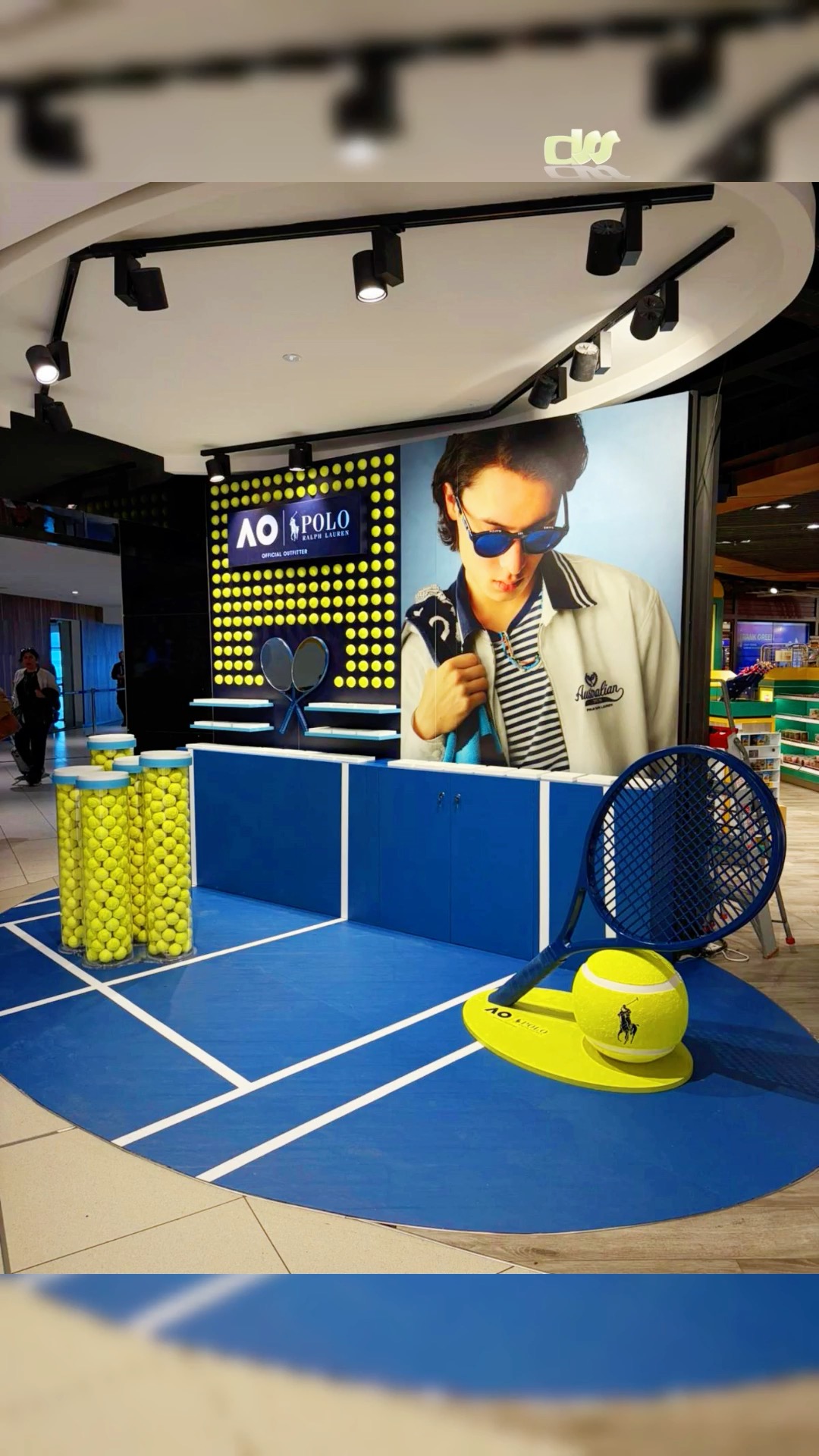 Australian Open Ralph Lauren retail display