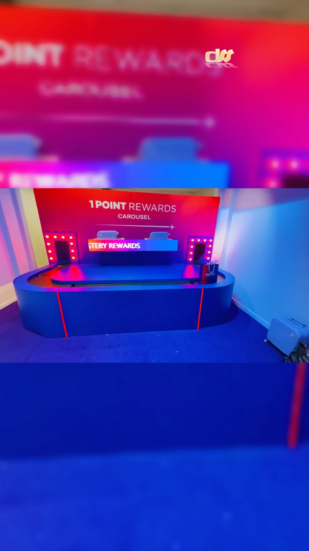 Velocity rewards interactive conveyor activation